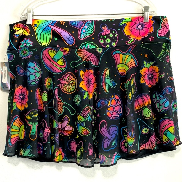 Freedom Rave Freedom Rave Wear | Shorts | Freedom Rave Wear Shroomie Colorful Print ...